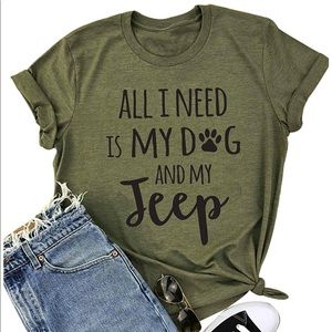Jeep Dog t-shirt brand new large